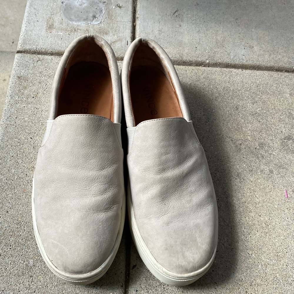 Vince leather slip-on  shoes size 7